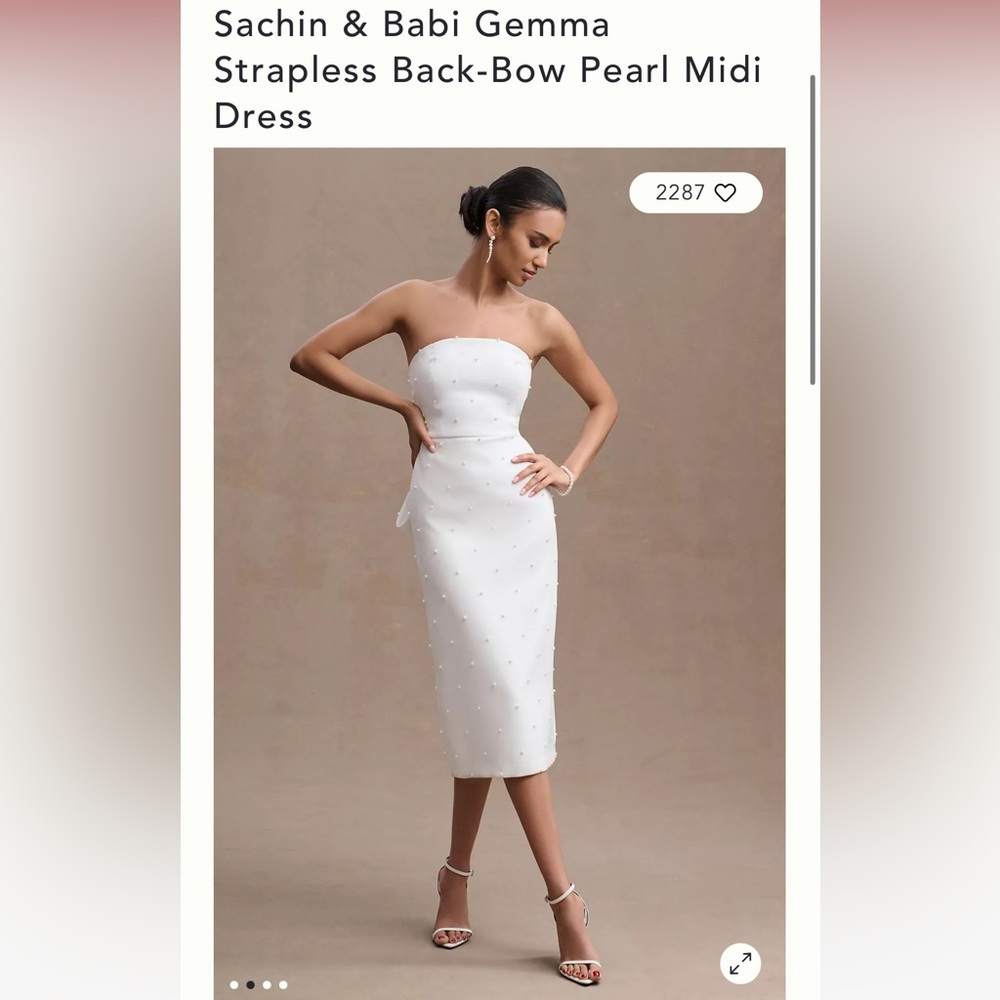 Sachin and Babi Pearl Midi Dress Size 4